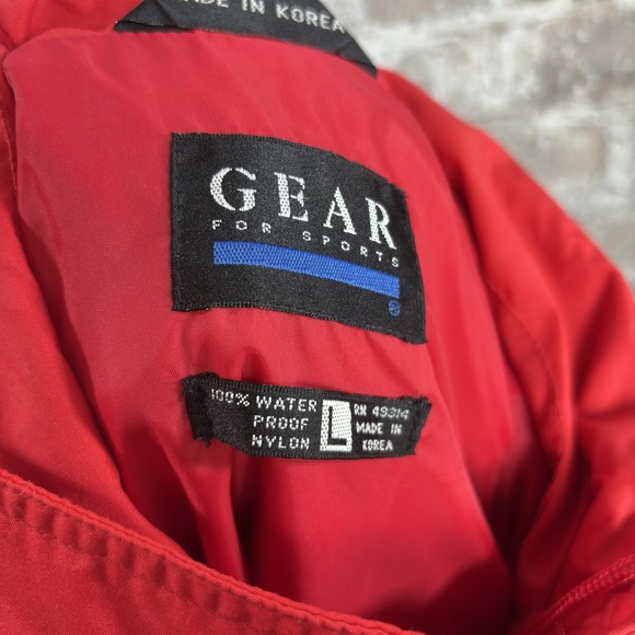 Nebraska Jacket Men's Large Hooded Waterproof Sports 90's Nylon - Picture 7 of 10